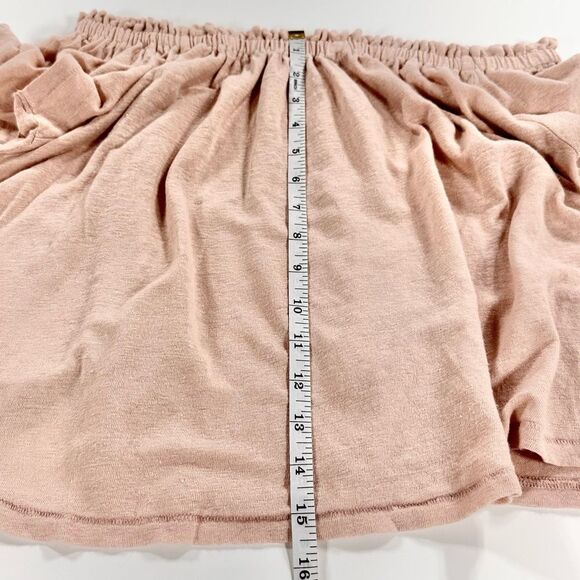 Aritzia Wilfred sartre pink off the shoulder linen swing top S - Picture 10 of 10